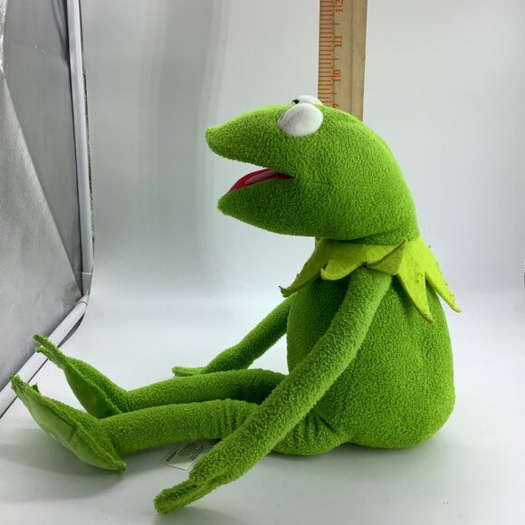 The Disney Store Kermit The Frog Plush Doll 16" Soft Green Toy Collectible - Picture 4 of 8